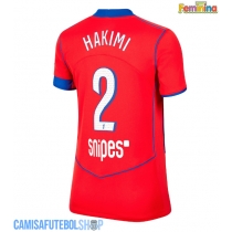 Camisa de time de futebol Paris Saint-Germain Achraf Hakimi #2 Replicas 3º Equipamento Feminina 2025-26 Manga Curta
